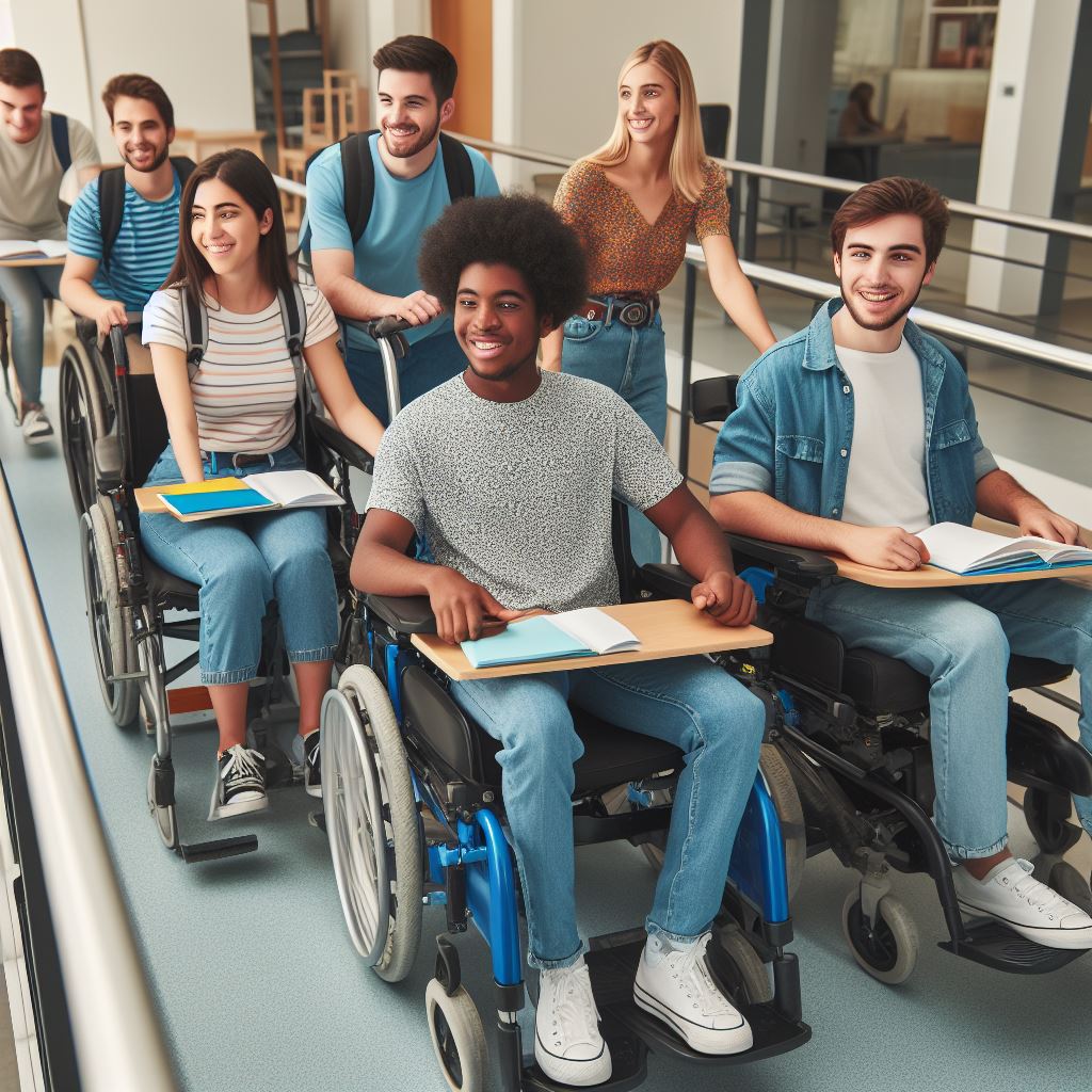 Acessibilidade fisica para inclusao de alunos com deficiencias fisicas