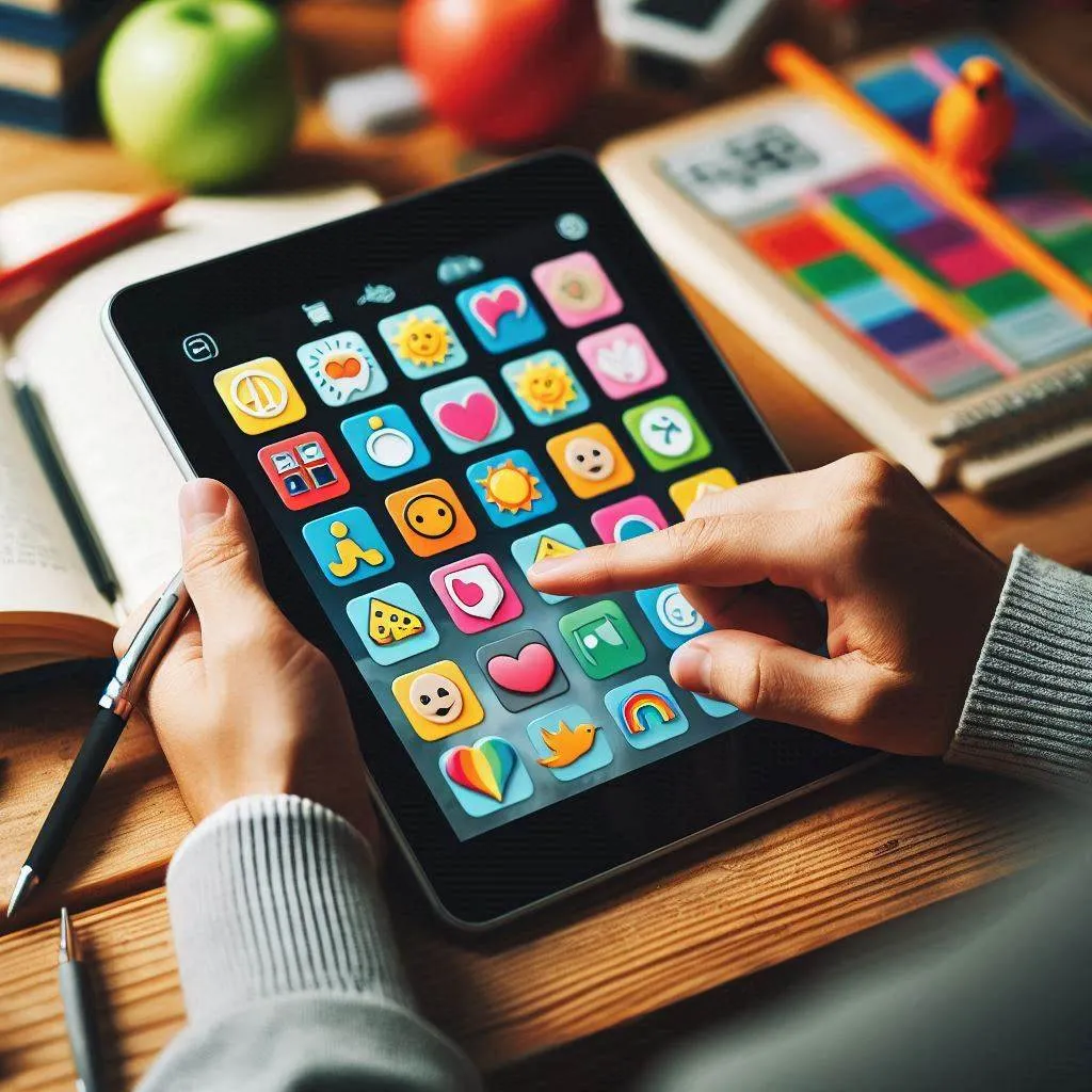 Comunicação Aumentativa Alternativa (CAA) com tablet