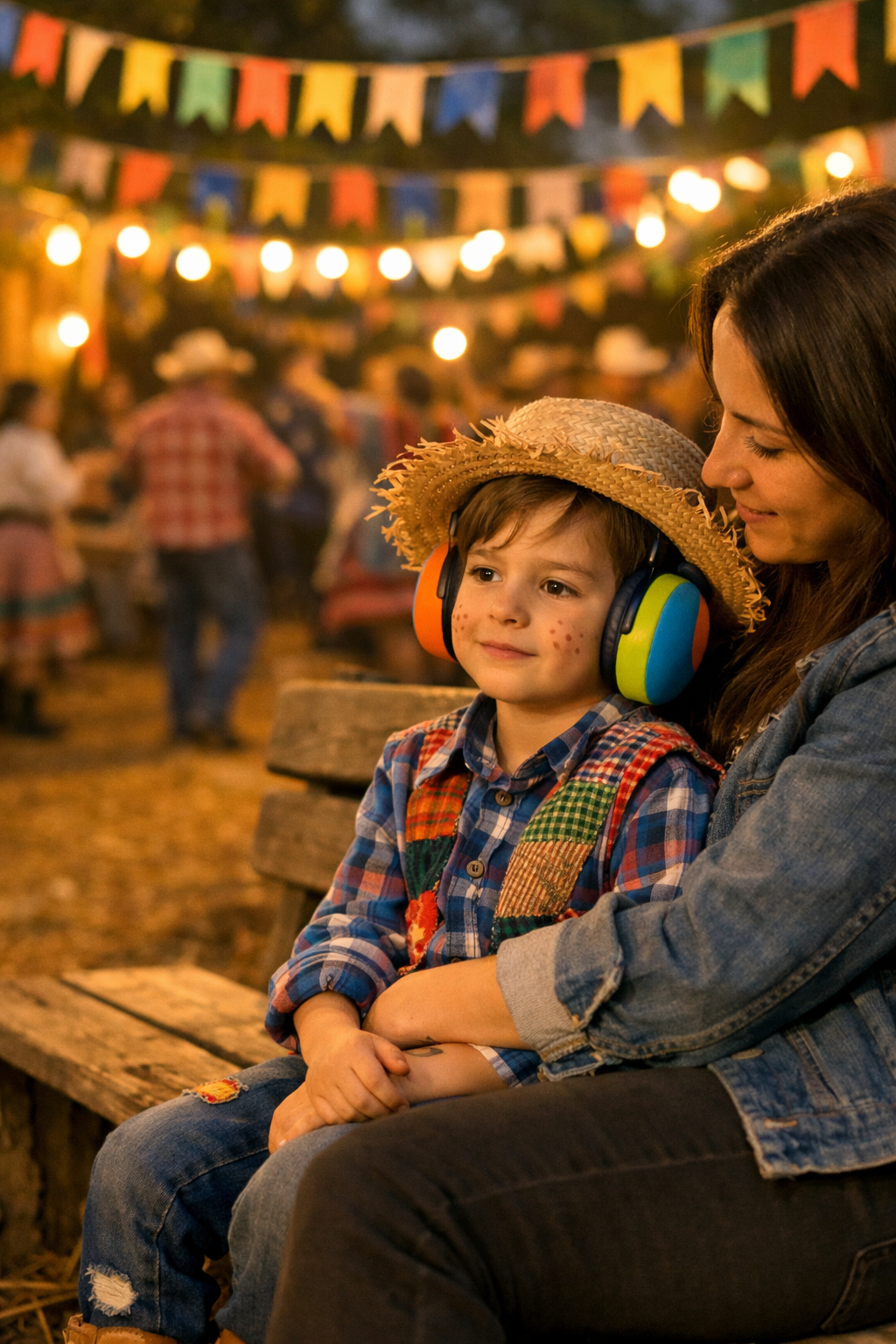 Criança Autista na Festa Junina